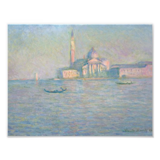 Claude Monet - De kerk van San Giorgio Maggiore, Foto Afdruk (Voorkant)
