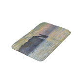 Claude Monet - De Klif, Etretat, Zonsondergang Badmat (Gekanteld)