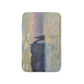 Claude Monet - De Klif, Etretat, Zonsondergang Badmat (Voorkant Verticaal)
