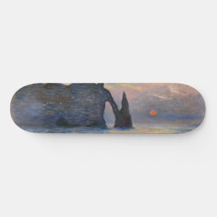 Claude Monet - De Klif, Etretat, Zonsondergang Persoonlijk Skateboard