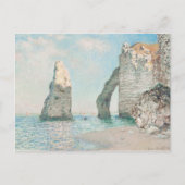 Claude Monet De Kliffen op Étretat Schilderkunst Briefkaart (Voorkant)