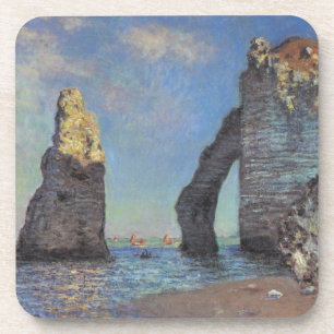 Claude Monet de Klippen bij de Giften van het Lot Bier Onderzetter