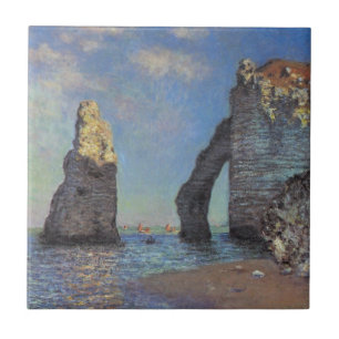 Claude Monet de Klippen bij de Giften van het Lot Tegeltje