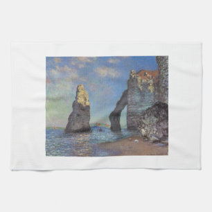 Claude Monet de Klippen bij de Giften van het Lot Theedoek