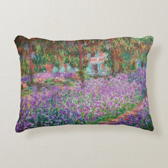 Claude Monet - De Kunstenaarstuin in Giverny Accent Kussen (Voorkant)