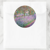 Claude Monet - De Kunstenaarstuin in Giverny Ronde Sticker (Tas)