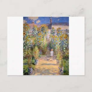 Claude Monet De Kunstenaarstuin in Vétheuil, 1880 Briefkaart