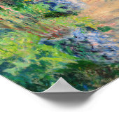 Claude Monet - De kunstenaarstuin in Vetheuil Poster (Hoek)