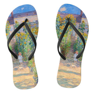 Claude Monet - De Kunstenaarstuin in Vetheuil Teenslippers