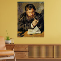 Claude Monet (De lezer) door Renoir