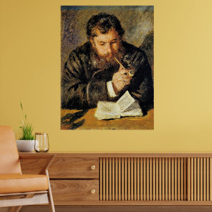Claude Monet (De lezer) door Renoir Poster