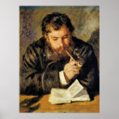 Claude Monet (De lezer) door Renoir Poster (Voorkant)