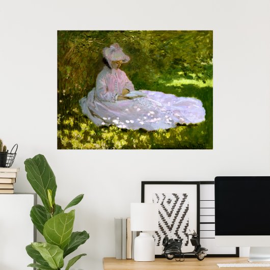 Claude Monet: De lezer Poster (Thuiskantoor)