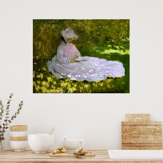 Claude Monet: De lezer Poster (Keuken)