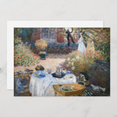 Claude Monet - De lunch, decoratief paneel Bedankkaart (Voorkant / Achterkant)