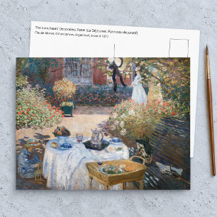 Claude Monet - De lunch, decoratief paneel Briefkaart