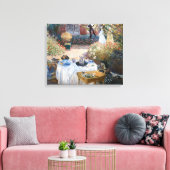 Claude Monet - De lunch, decoratief paneel Canvas Afdruk (Insitu (Woonkamer))