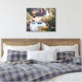 Claude Monet - De lunch, decoratief paneel Canvas Afdruk (Insitu (Slaapkamer))