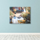 Claude Monet - De lunch, decoratief paneel Canvas Afdruk (Insitu (Houten vloer))