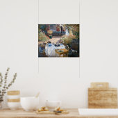 Claude Monet - De Lunch, decoratief paneel Poster (Keuken)