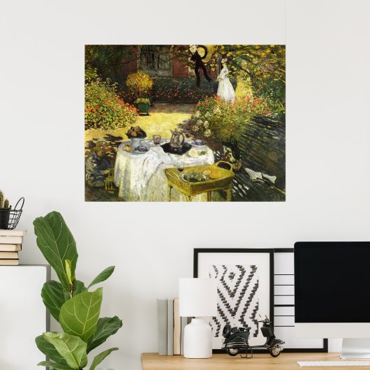 Claude Monet: De Lunch Poster (Thuiskantoor)