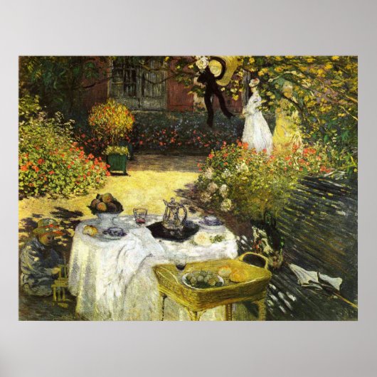Claude Monet: De Lunch Poster (Voorkant)
