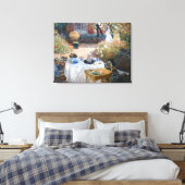 Claude Monet - De Luncheon, decoratief paneel Canvas Afdruk (Insitu (Slaapkamer))
