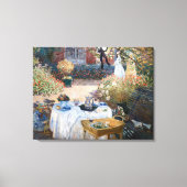 Claude Monet - De Luncheon, decoratief paneel Canvas Afdruk (Voorkant)