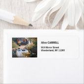 Claude Monet - De Luncheon, decoratief paneel Etiket (Insitu)