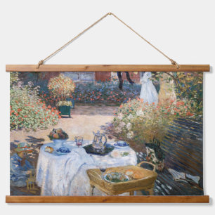 Claude Monet - De Luncheon, decoratief paneel Hangend Wandkleed
