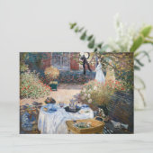 Claude Monet - De Luncheon, decoratief paneel Kaart (Staand voorkant)