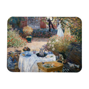 Claude Monet - De Luncheon, decoratief paneel Magneet