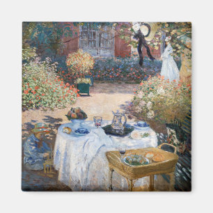 Claude Monet - De Luncheon, decoratief paneel Magneet
