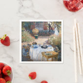 Claude Monet - De Luncheon, decoratief paneel Servet (Insitu)