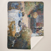 Claude Monet - De Luncheon, decoratief paneel Sherpa Deken (Voorkant)