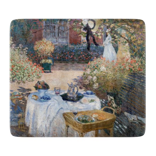 Claude Monet - De Luncheon, decoratief paneel Snijplank (Voorkant)