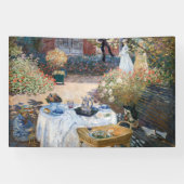 Claude Monet - De Luncheon, decoratief paneel Spandoek (Horizontaal)