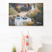 Claude Monet - De Luncheon, decoratief paneel Spandoek (Insitu)