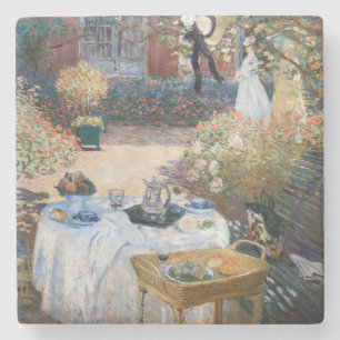 Claude Monet - De Luncheon, decoratief paneel Stenen Onderzetter
