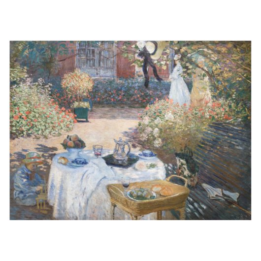 Claude Monet - De Luncheon, decoratief paneel Tafelkleed (Voorkant (Horizontaal))
