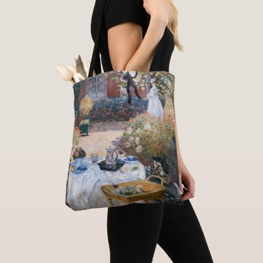 Claude Monet - De Luncheon, decoratief paneel Tote Bag (Dichtbij)