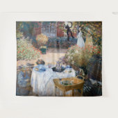 Claude Monet - De Luncheon, decoratief paneel Wandkleed (Voorkant (horizontaal))