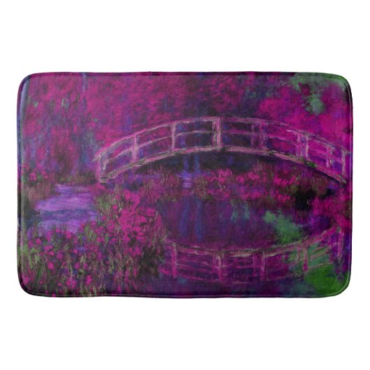 Claude Monet De paarse brug van Japan Badmat (Voorkant)