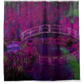 Claude Monet De paarse brug van Japan Douchegordijn (Voorkant)