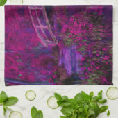 Claude Monet De paarse brug van Japan Theedoek (Gevouwen)