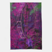 Claude Monet De paarse brug van Japan Theedoek (Verticaal)