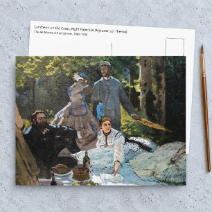 Claude Monet - De picknick op het gras, rechterpan Briefkaart