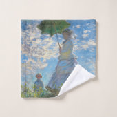 Claude Monet - De promenade, Vrouw met een parasol Bad Handdoek (Wasdoekje)