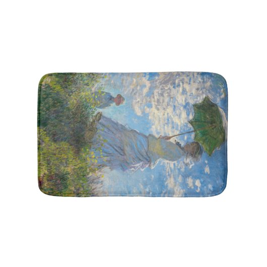 Claude Monet - De promenade, Vrouw met een parasol Badmat (Voorkant)
