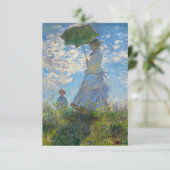 Claude Monet - De promenade, Vrouw met een parasol Bedankkaart (Staand voorkant)